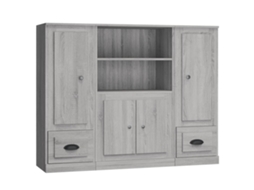 Highboard, Highboards Vidaxl Cinzeto Madeira Processada (n/a)