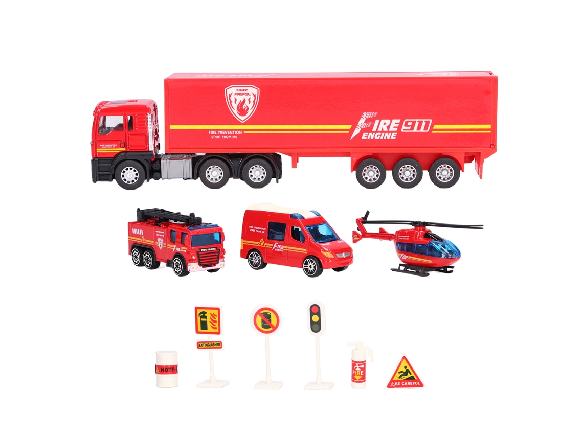 Ats brinquedo Caminhão de Bombeiros com Boa Manipulação, Grip Confortável e Portátil, Modelo de Caminhão de Bombeiros para Crianças