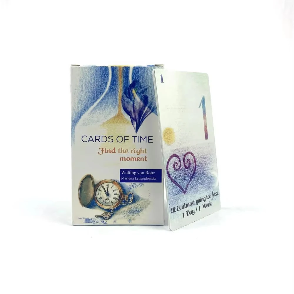 Cartas Oráculo Do Tempo, Cartas De Tarô Para Encontrar O Melhor Momento, Manual De Instruções Em Papel