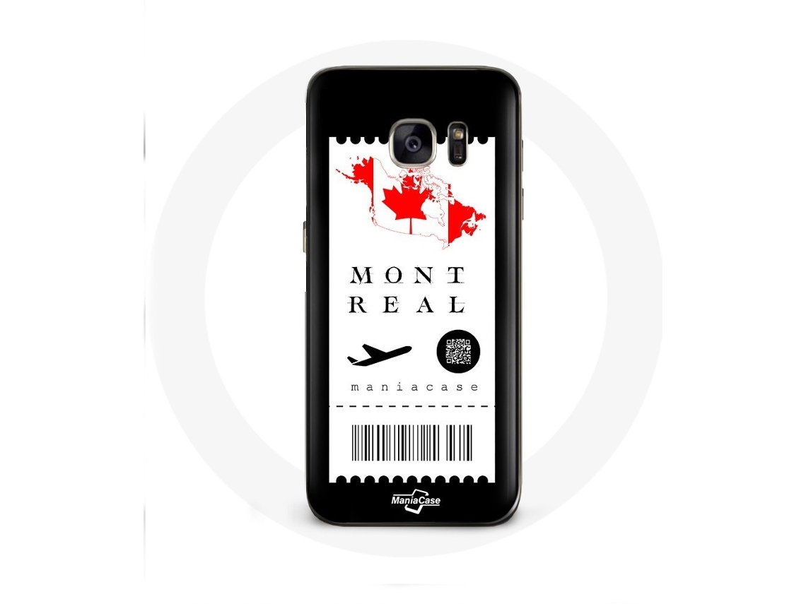 Capa para Samsung Galaxy S6 bilhete de avião Montréal Canadá