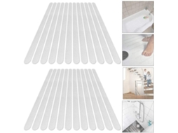 24 Tiras Antiderrapantes Transparentes Para Banheira E Escadas - 2 X 38cm