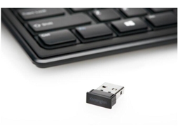 Kensington Slim Type Wireless Keyboard Teclado Rf Wireless Qwerty Espanhol Preto