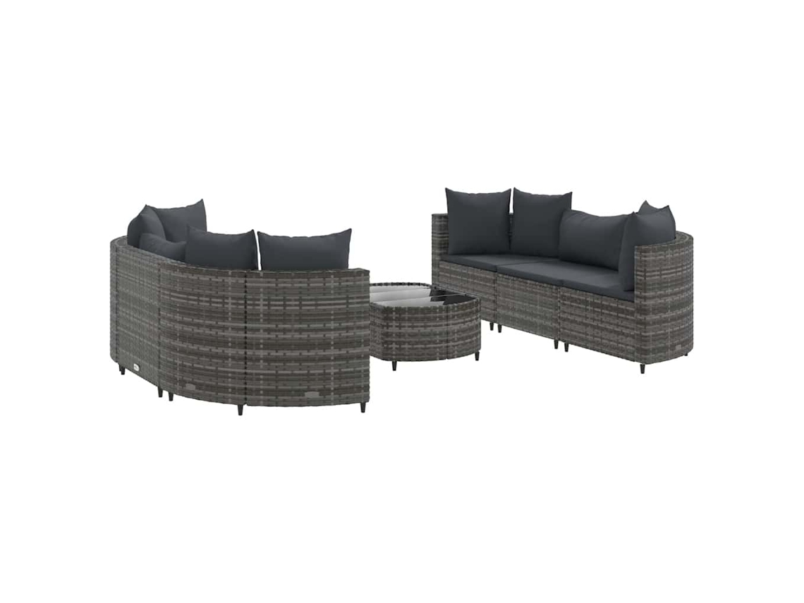 Garden Sofa Set, Garden Sofa Sets Vidaxl Cinzeto Rattan / Vime (n/a)