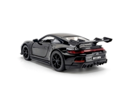 (preto) Miniatura Do Carro Esportivo 911 Gt3 Em Escala 1/32 Com Efeitos Sonoros, Luzes, Função De Marcha À Ré E Portas Que Abrem.
