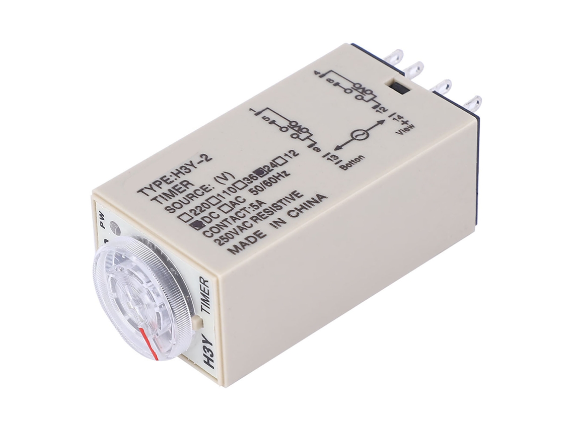Laxiscreed H3y-2 Relé De Tempo Com Atraso Energizado, 0-3 Minutos