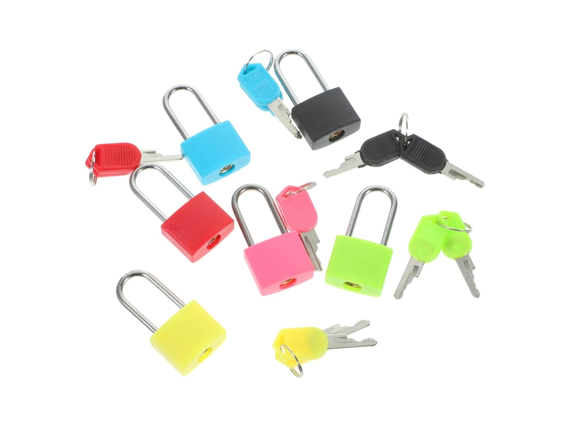 Mini Cadeados Pequenos E Resistentes Com Chave Para Bagagens E Malas Gokoco
