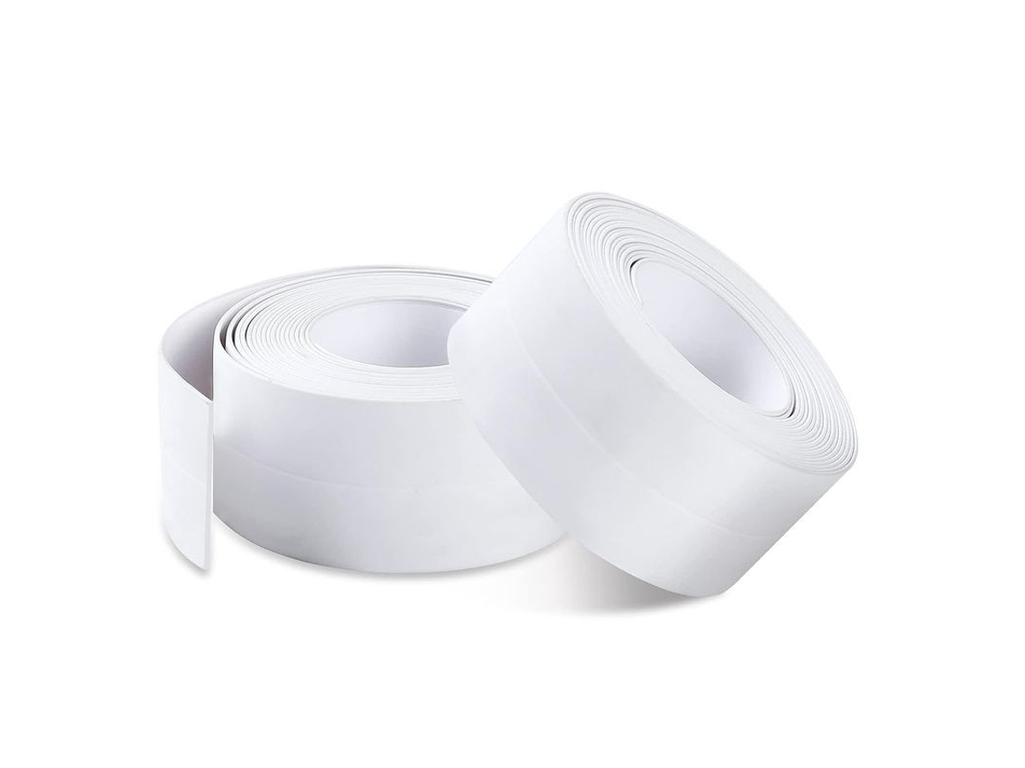 Fita De Selagem Pvc Autoadesiva Para Banheiro E Cozinha, Anti-mofo, 2 Peças (3.8cm*3.2m)