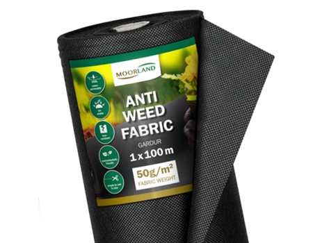 Velo de Proteção Contra Ervas Daninhas Gardur 100X10000Cm Preto MOORLAND