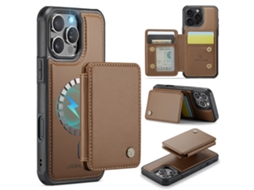 Capa Para Samsung A55 Resistente A Quedas Com Resistente A Quedascartão Slots Magnético Destacável Marrom