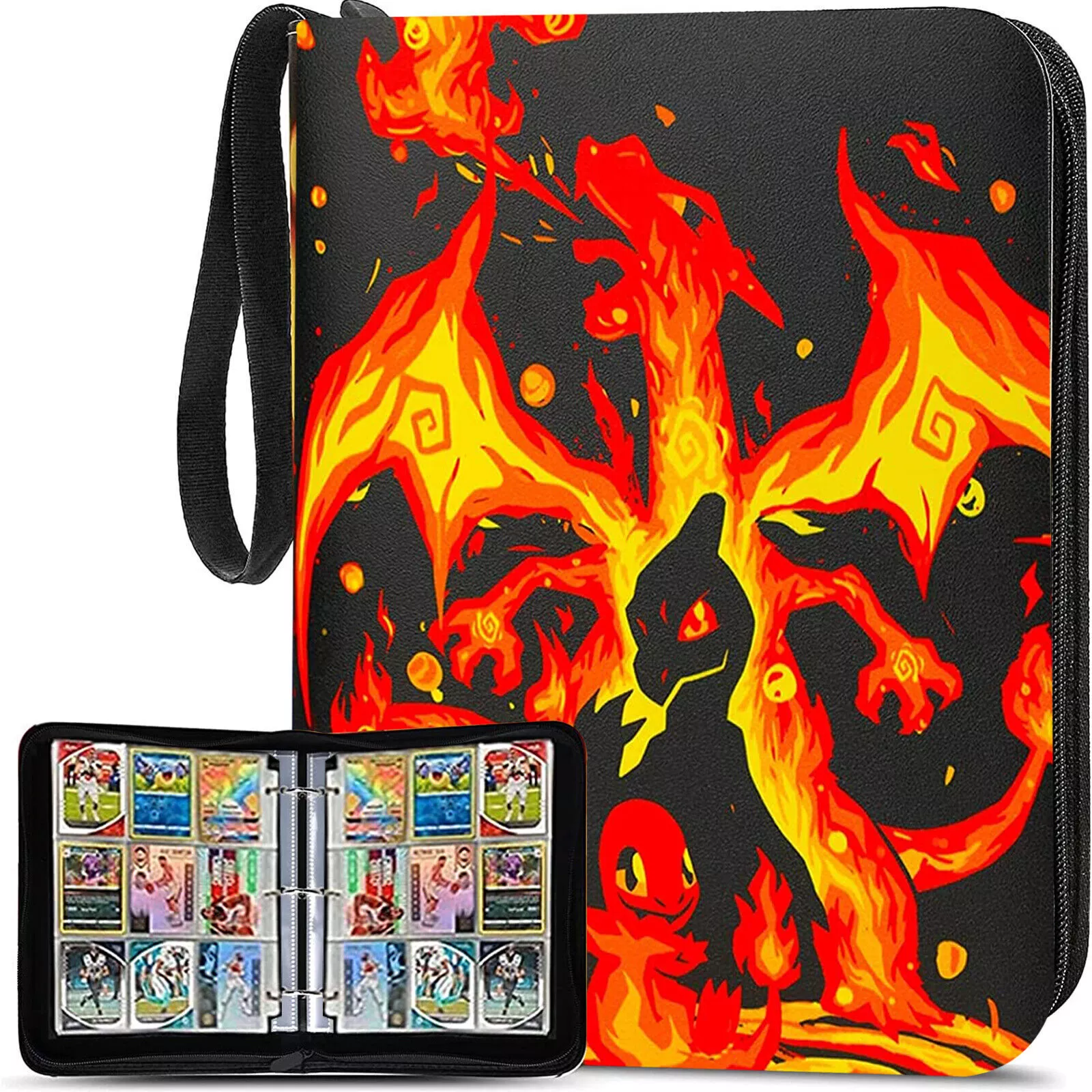 Álbum De Cartas Pokémon 900 Cartas Jogo Pasta De Arquivo Coleção Pasta Suporte