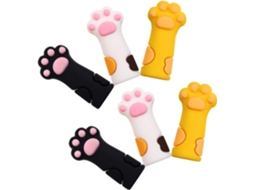 Capas De Silicone Para Tesouras De Manicure, À Prova De Choque, Conjunto De 6 Peças.