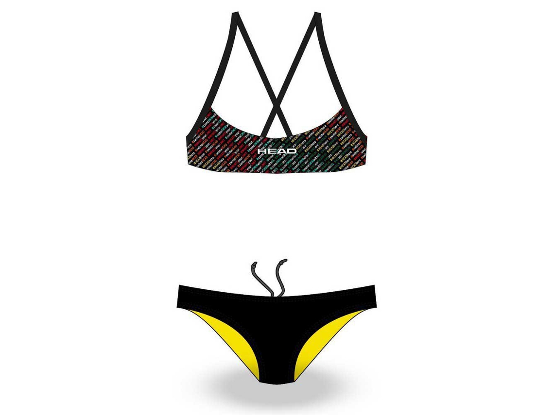 Fato de banho para Mulher HEAD SWIMMING Printed Low Multicor para Natação (8 anos)