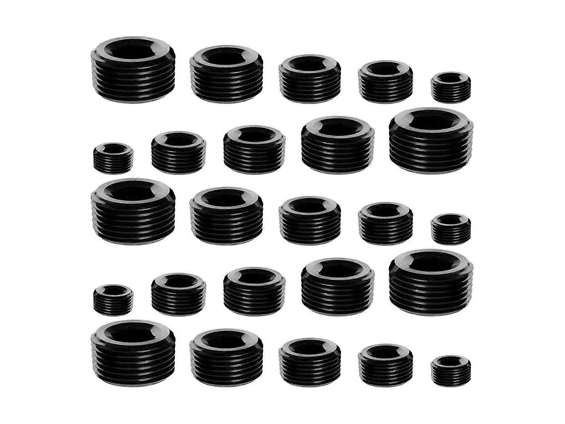 Kit Acessórios Plugue Rosca Npt Hexagonal Masculina Aço Carbono