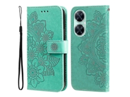 Capa De Couro Com Estampa De Flores De 7 Pétalas Para Huawei Nova 11i / Maimang 20 5g / Enjoy 60 Pro
