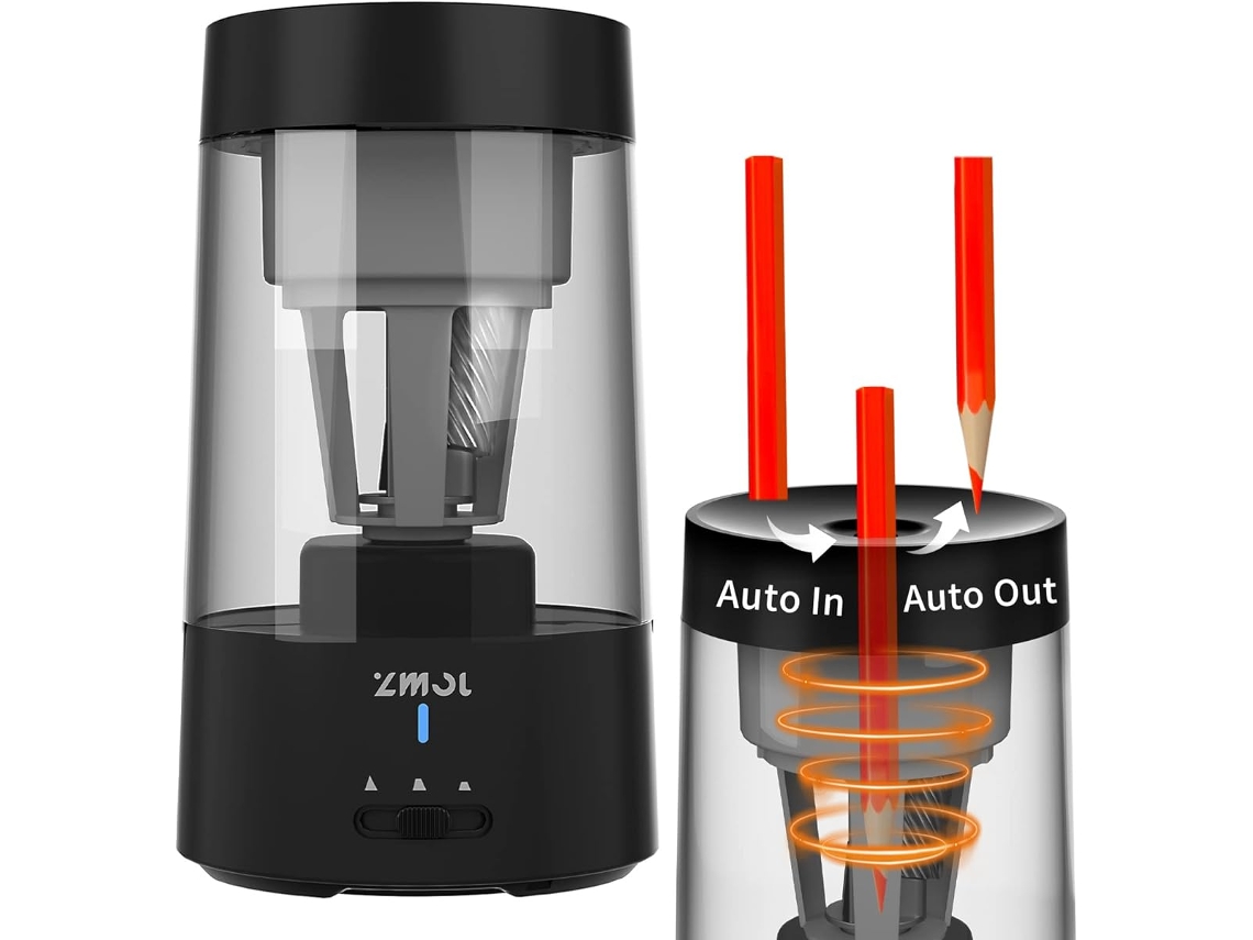 Apontador elétrico, apontador sem fio recarregável, robô apontador automático Slowmoose