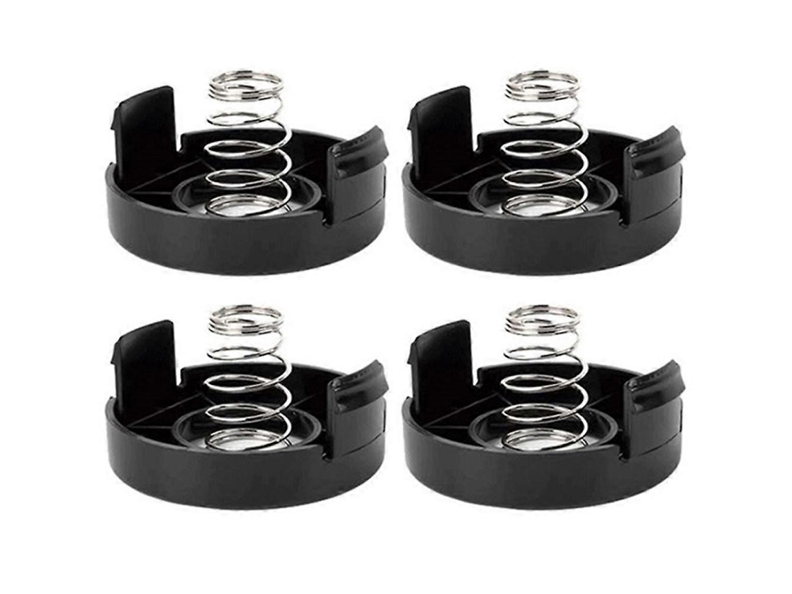 4 Tampas De Carretel E 4 Molas Para Cortador De Grama Black Decker St1000 St3000 St4000 St4500, 682378-02
