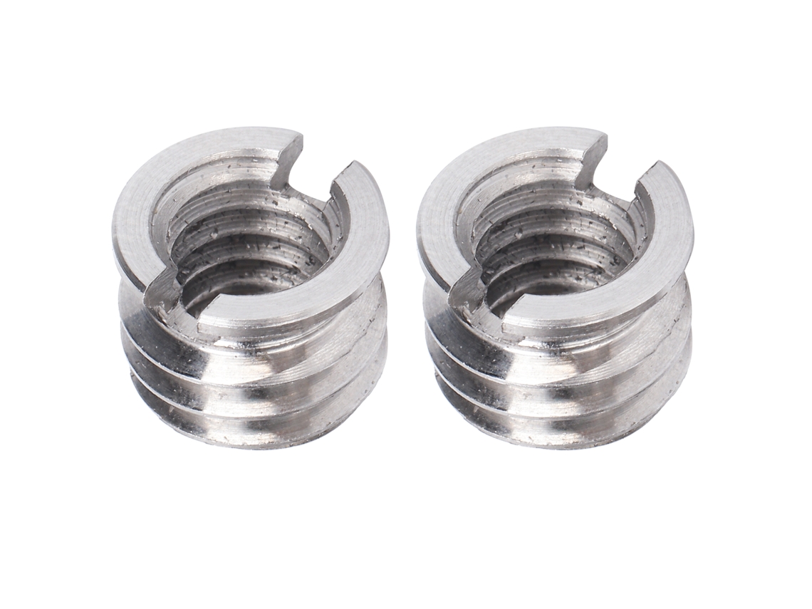 Ls0011 2pcs 1/4 In To 3/8 In Conversion Screw Iron Material For Tripod Ball Head Photographic Equipment LAXISCREED