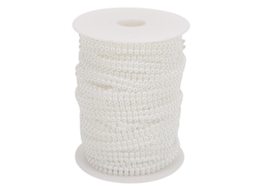 Colar De Pérolas Falsas 4mm 25m Para Decoração De Casamento