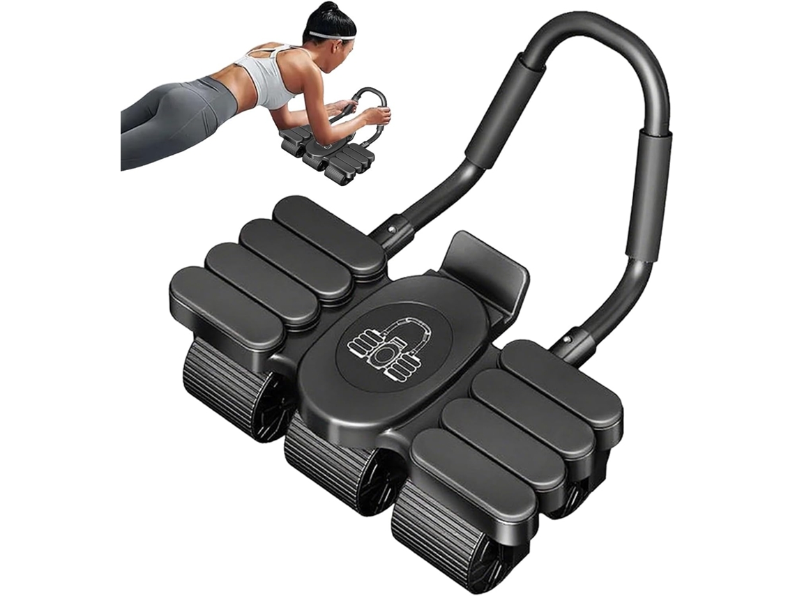 Roda Abdominal Automática para Equilíbrio e Core, Exercícios | S/MARCA