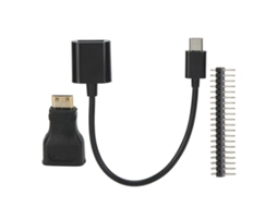 Awts adaptador Mini Hd para Cabo Hd Micro Usb para Usb Feminino 40p para Raspberry Pi Zero Pin Kit