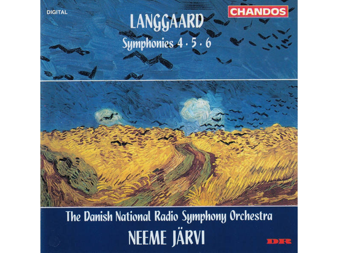 CD Langgaard, The Danish National Radio Symphony Orchestra, Neeme Järvi - Symphonies 4 & 9 • Ponteio • Frevo (1CDs)