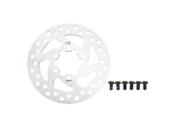 Disco de Freio Business para Patinete Elétrico, 120mm, Aço Inox, 6 Furos, com Parafusos, Substituição