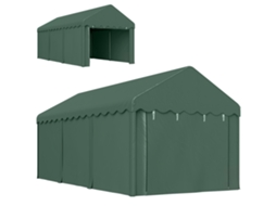 Tenda Garagem 6x3m Portátil, Anti UV, com Paredes Laterais e 2 Portas Corrediças