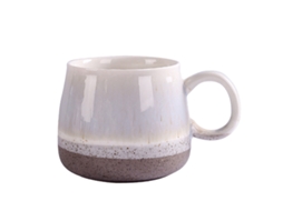 Conjunto de Chávenas Grandes para Café com Leite em Cerâmica Seguras para Lava-Louças e Micro-Ondas 400Ml 2 Unidades. NEVEANCE