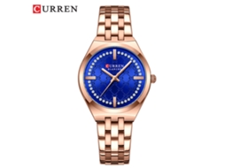 Relógio Feminino MDUG com pulseira de Aço, mostrador estampado, resistente à água