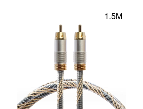 Cabo de subwoofer RCA macho para RCA macho banhado a ouro Cabo de vídeo RCA para subwoofer Zmliyecqnq