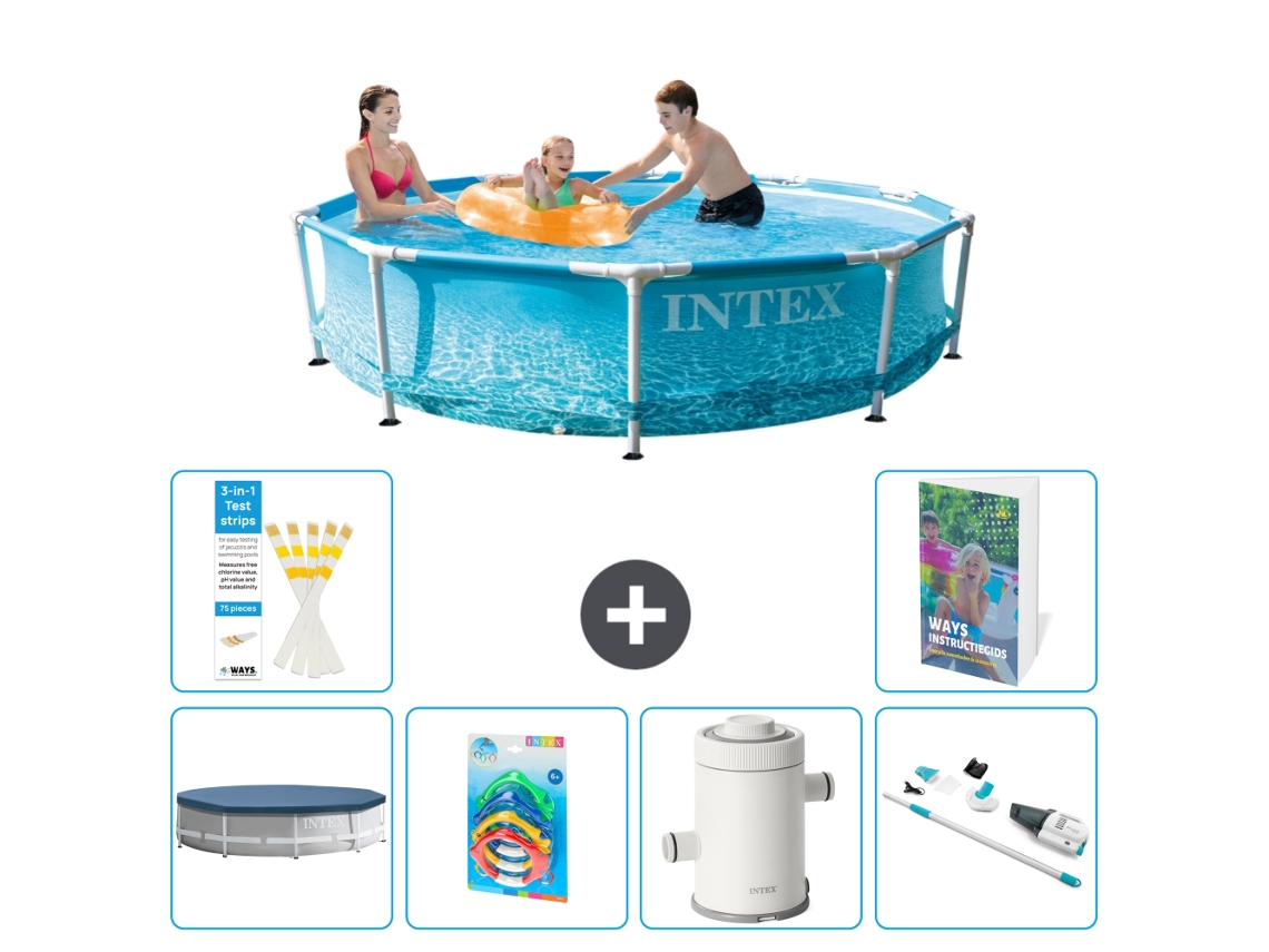Piscina com Estrutura Redonda 305x76 Cm 5 peças S95 INTEX