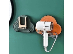 Suporte para Secador de Cabelo, Pimenta, Escova, Montagem na Parede, Aço Inoxidável GOKOCO