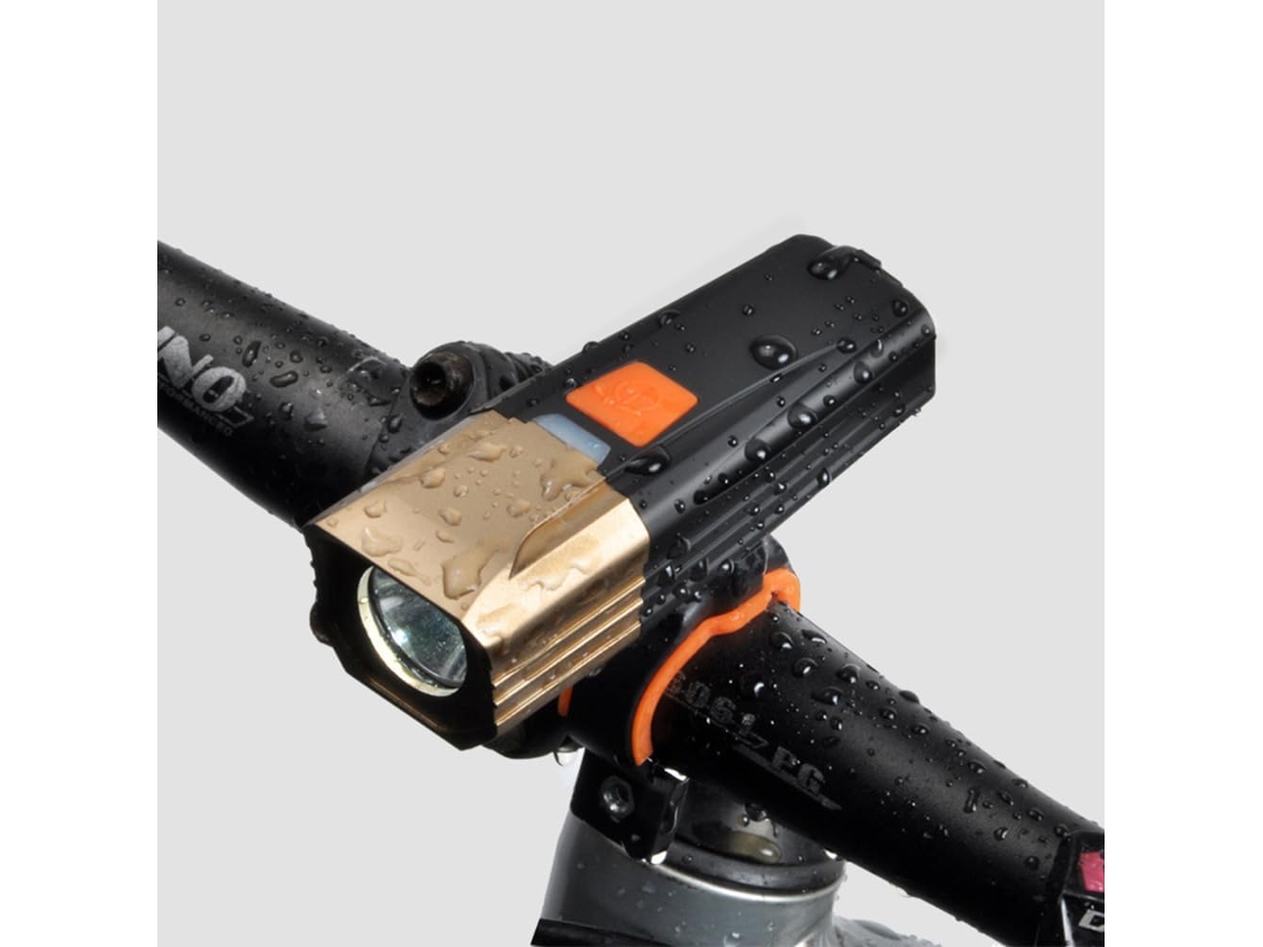 Luz De Bicicleta Recarregável Via Usb, À Prova D'água Ip65, Com