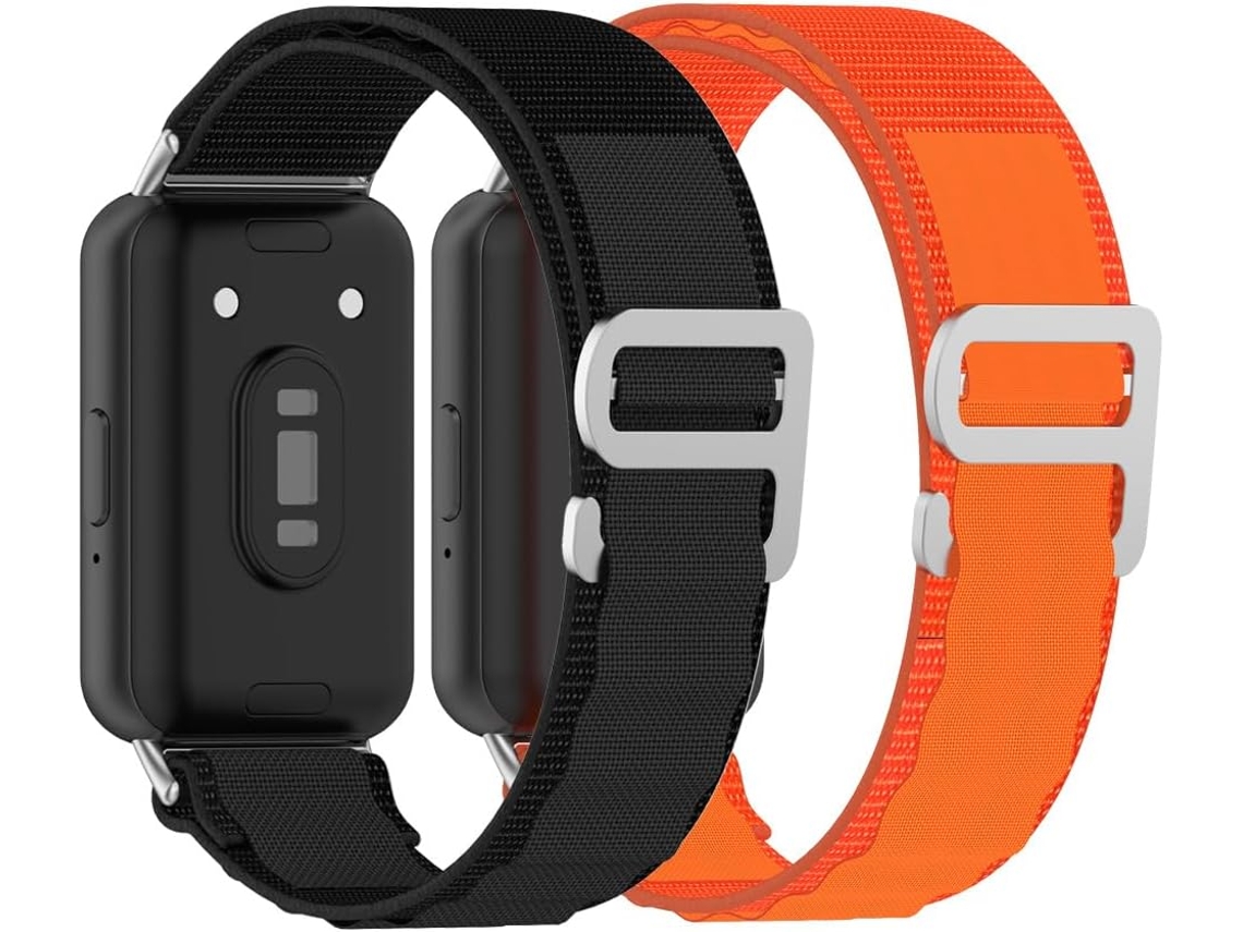 pacote Com 2 Pulseiras De Nylon Compatíveis Galaxy Fit 3, Pulseira