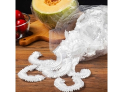 100 Tampas Elásticas para Armazenamento de Alimentos, Tampas Universais Elásticas, Látex Livre de BPA para Pratos e Tigelas