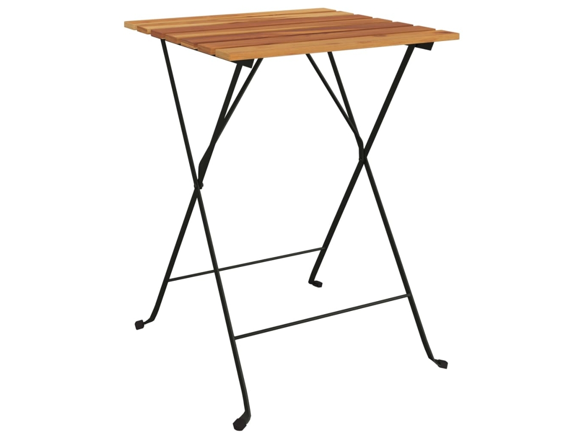 Folding Bistro Table, Folding Bistro Tables Vidaxl Marrom Madeira