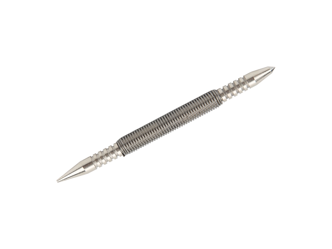 Perfurador Central De Doble Cabeça Sem Martelo De Aço Carbono De Alta Dureza Para Madeira Metal Vidro Cabeças 3/16 E 1/16 Polegadas