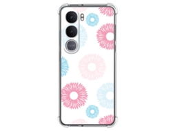 Capa Tumundosmartphone De Silicone Resistente A Impactos Para Vivo Y31 5g / Y21d Com Estampa Floral 6 Desenhos