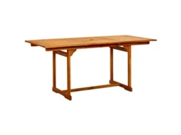 Mesa Jantar Jardim x80x75 Cm Acácia Maciça MAISON EXCLUSIVE (120 170)