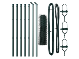 Conjunto 1 Cerca Para Jardim Vidaxl Verde Aço (10 X 0,6 M)