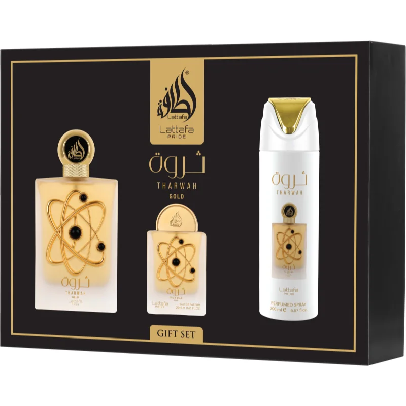 Pride Tharwa Gold Set De Presente Lattafa