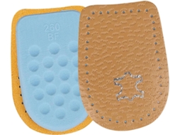 Palmilhas De Látex Para Calcanhar, Modelo Vaguelly 1par, Para Mulheres Palmilhas Acolchoadas, Cor Marrom