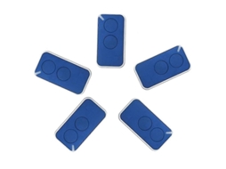 2026 5 Unidades Controle Remoto Universal para Garagem Nice 433.92mhz 2 Canais Rolling Code Azul