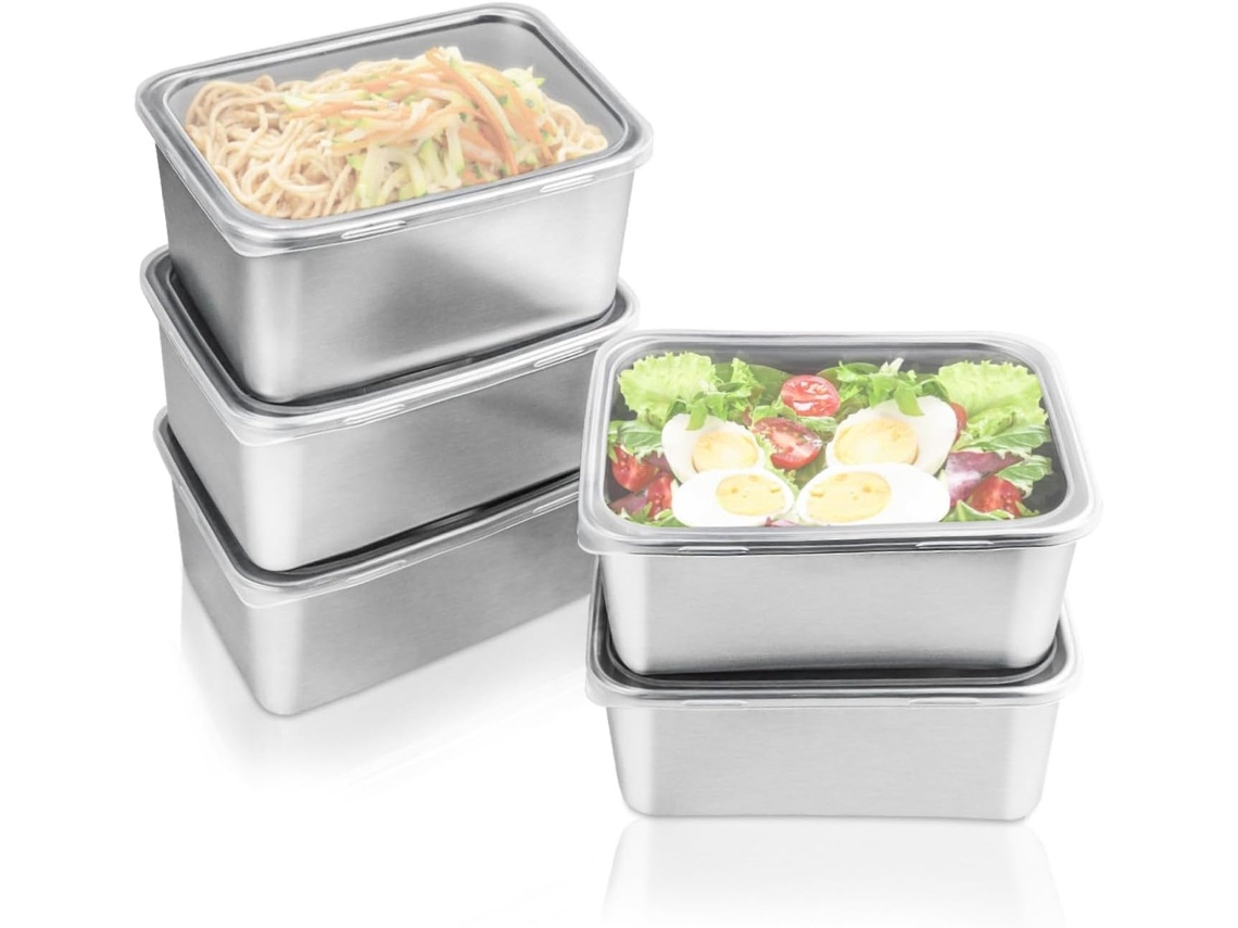 Lancheiras De Aço Inoxidável, Conjunto De Para A Cozinha, Preparo De Alimentos