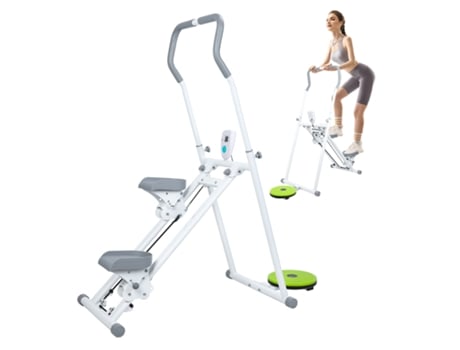 Stepper Vertical Dobrável, Stepper Fitness Dobrável Para Casa Exercicio Cardio Emagrecimento Escalada Simulada, Display Lcd, Carga Máx. 150 Kg Biplut