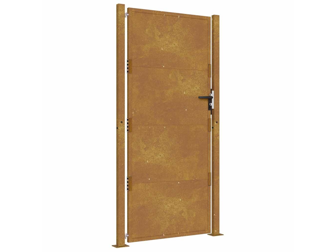Garden Gate, Garden Gates Vidaxl Marrom Aço (100 X 175 Cm)