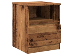 Conjunto 1 Mesa De Cabeceira Vidaxl Marrom Derivados De Madeira (40 X 40 X 50 Cm)