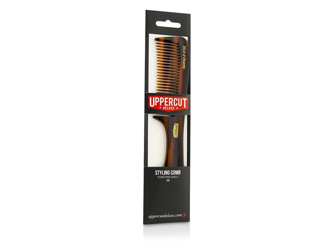 Pente para estilizar CT9, cor marrom tartaruga, 1 peça, Uppercut Deluxe