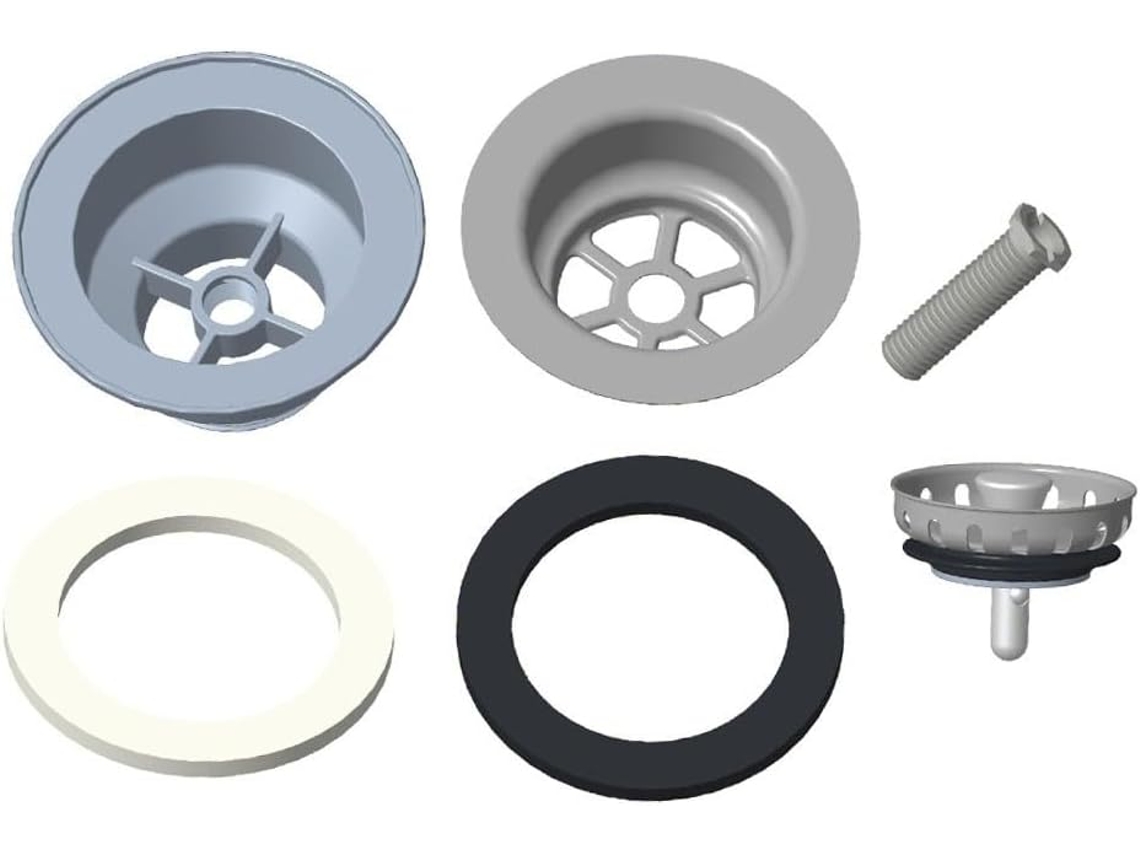 Ralo De Pia 85 Mm Em Aço Inoxidável E Pvc Para Cozinha – Tampa Eficaz,