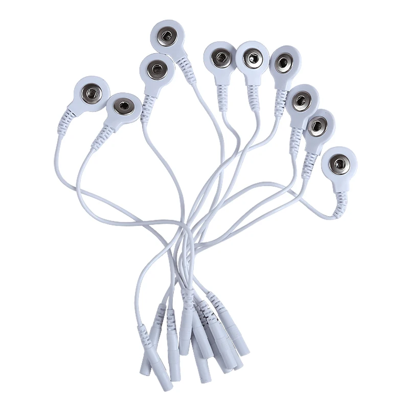 1/2 Peças De Fio Condutor Cabo Eletrodo 2, 5 Mm Para Placa Máquina Tens Digital, Cabos Conexão Eletrodo~05336